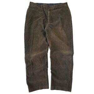 Hunt Club Mens Brown Corduroy Pants 42x32 Straight Leg Trousers Skater Punk